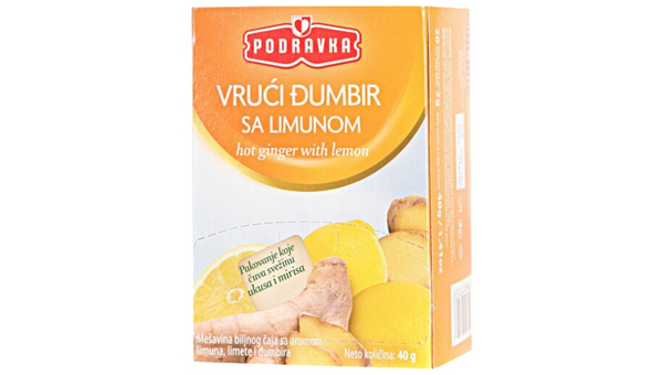 PODRAVKA ČAJ VRUĆI ĐUMBIR S LIMUNOM 40 G