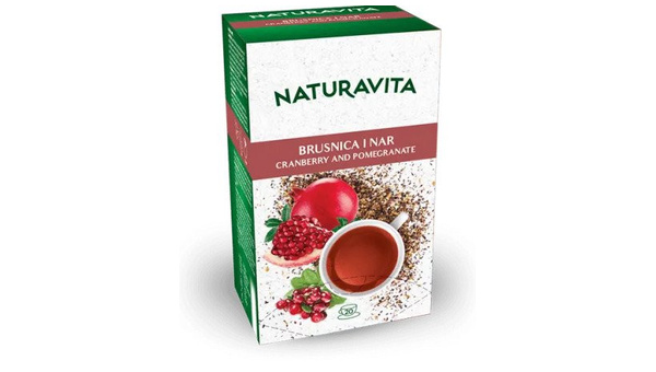 ČAJ BRUSNICA I NAR NATURAVITA 20 X 2, 3 G