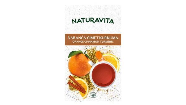 ČAJ NARANČA SA CIMETOM I KURKUMOM 50 G NATURAVITA