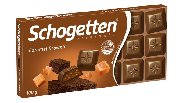 DUCLA ČOKOLADA SCHOGETTEN CARAMEL BROWNIE100 G