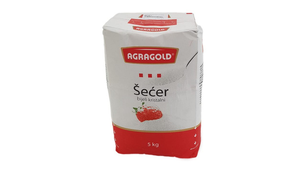 AGRAGOLD ŠEĆER BIJELI KRISTAL 5 KG