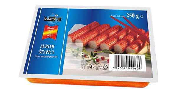 FRATELLO ŠTAPIĆI RAKA SURIMI 250 G