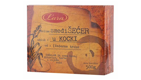 ŠEĆER KOCKA SMEĐA 500 G LOMLJENA IMPERIJAL