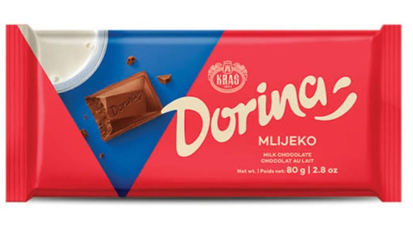 KRAŠ ČOKOLADA MLIJEČNA DORINA 80 G