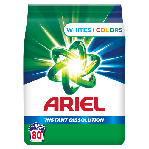 ARIEL DETERDŽENT ZA RUBLJE 80 PRANJA WHITE & COLOR