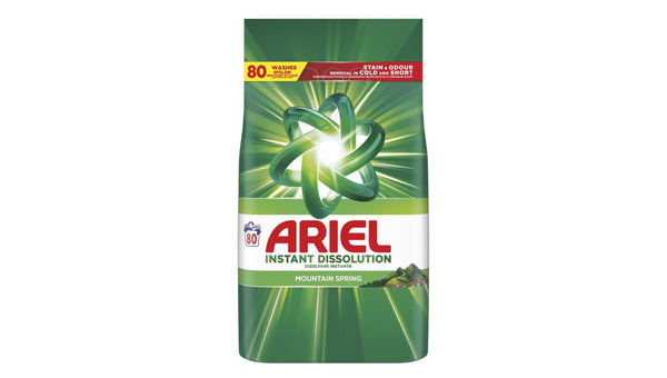 ARIEL DETERDŽENT ZA RUBLJE PRAŠAK MOUNTAIN SPRING 80 PRANJA 5, 2 KG