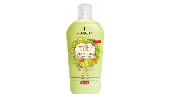 AFRODITA ŠAMPON ZA KOSU I TIJELO BIJELO GROŽĐE 1 L