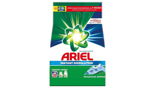ARIEL DETERDŽENT ZA RUBLJE PRAŠAK MOUNTAIN SPRING 1, 5 KG 20 PRANJA
