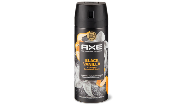 AXE BLACK VANILLA MUŠKI DEZODORANS 150 ML