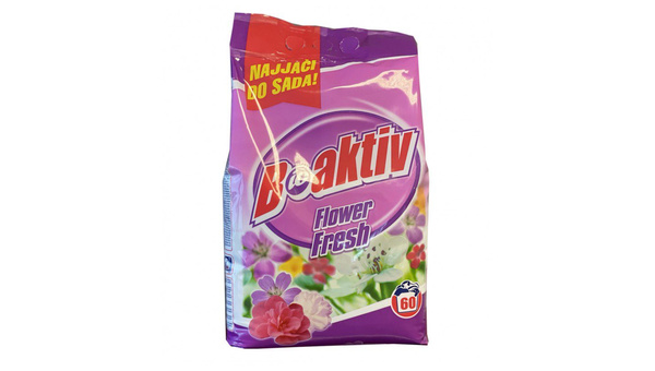 BIOAKTIV DETERDŽENT ZA RUBLJE FLOWER FRESH PRAŠAK 6 KG