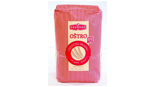 BRAŠNO PŠENIČNO T 400 OŠTRO 2 KG