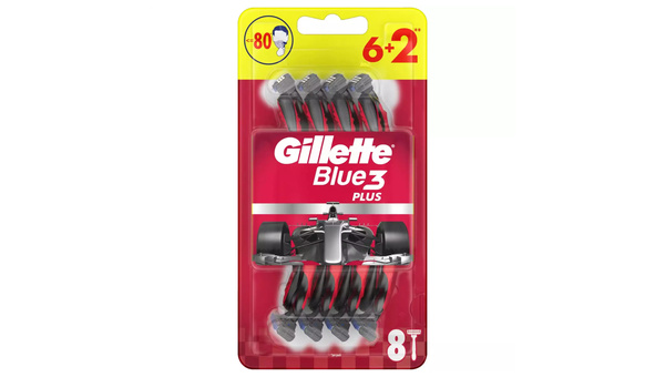 GILLETTE BRIJAČ BLUE3 RED 6+2 JEDNOKRATNI