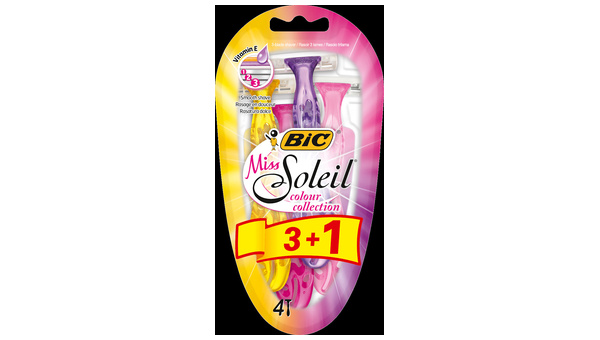 BIC BRIJAČ MISS SOLEIL COLOR 3+1