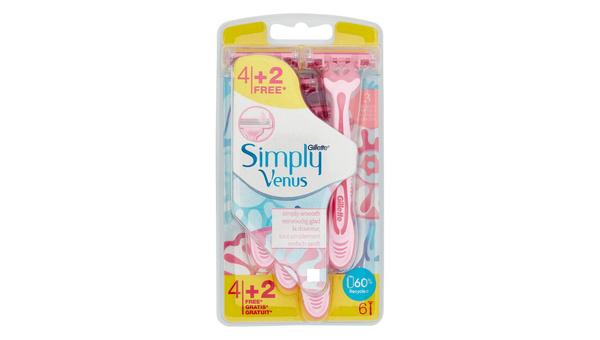 VENUS GILLETTE JEDNOKRATNI BRIJAČ SIMPLY 4+2 GRATIS