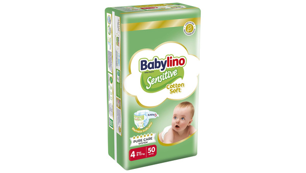 BABYLINO SENSITIVE PELENE VEL.4 8-13 KG 50 KOM