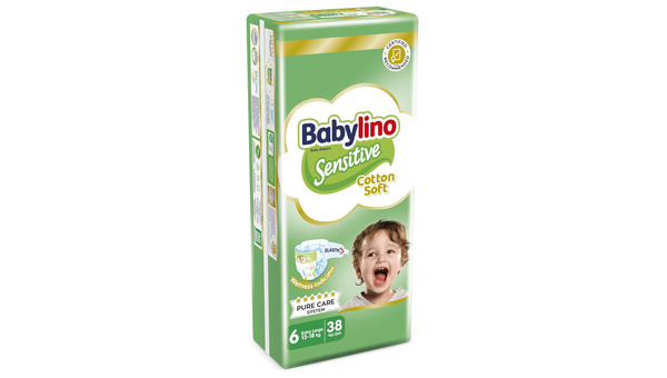 BABYLINO SENSITIVE PELENE VEL. 6 13-18 KG 38 KOM