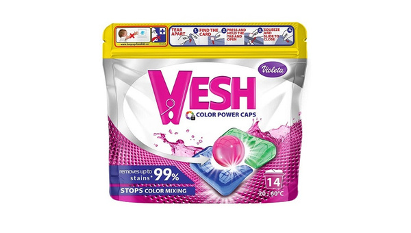 VESH DETERDŽENT ZA RUBLJE KAPSULE COLOR 14 KOM