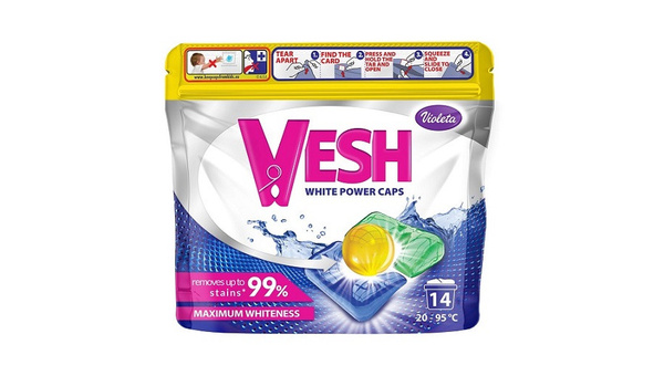 VESH DETERDŽENT ZA RUBLJE KAPSULE WHITE 14 KOM