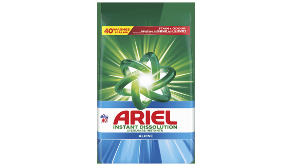 ARIEL DETERDŽENT ZA RUBLJE PRAŠAK ALPINE 40 PRANJA 2, 6 KG