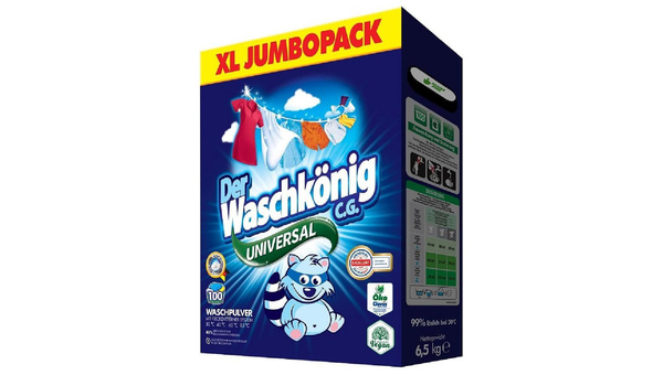 DER WASCHKONING DER WASCHKONIG C.G PRAŠKASTI DETERDŽENT BOX 92 PRANJA 7,5 KG
