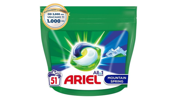ARIEL DETERDŽENT ZA RUBLJE / VEŠ KAPSULE MOUNTAIN SPRING 51 1