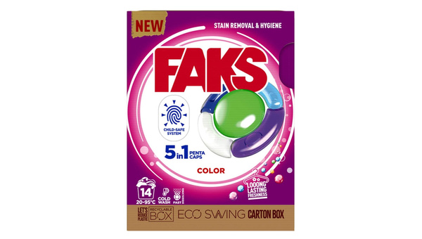 FAKS DETERDŽENT ZA RUBLJE KAPSULE COLOR 14 KOM