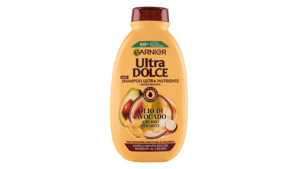 GARNIER ULTRA NATURALS ŠAMPON AVOCADO & CARITE 400 ML+250 ML GRATIS