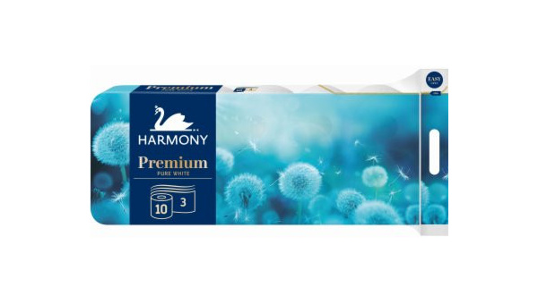 HARMONY TOALETNI PAPIR PURE WHITE 10 1 3 SLOJA.