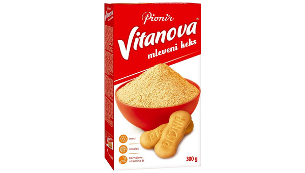 VITANOVA KEKS MLJEVENI MED 300 G