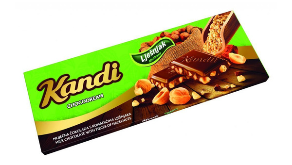KANDIT ČOKOLADA CIJELI LJEŠNJAK 220 G