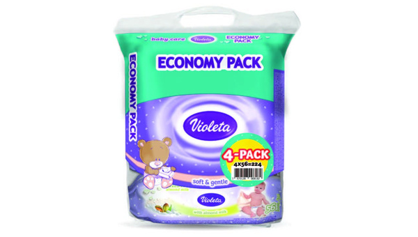 VIOLETA BABY MARAMICE BADEM 56 KOM 4 PACK