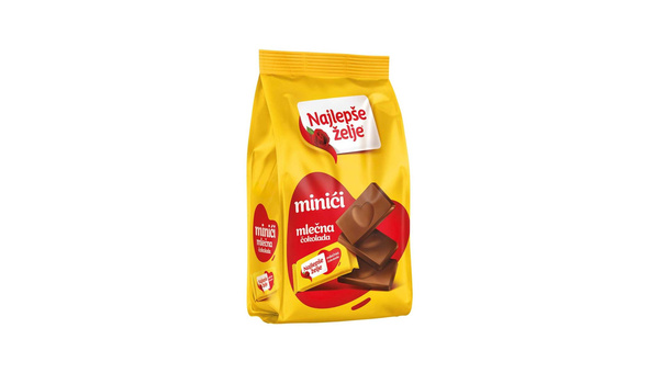 ČOKOLADICE NAJLJEPŠE ŽELJE 150 G MLIJEČNA VREĆICA
