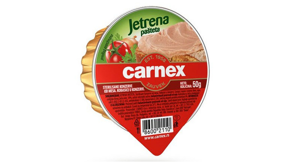 CARNEX PAŠTETA JETRENA 50 G