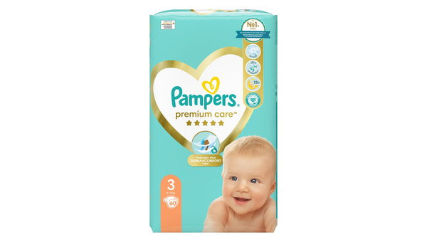 PAMPERS PELENE 3 (6-10 KG) 60 1 PREMIUM