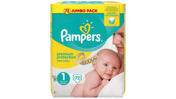 PAMPERS PELENE 1 (2-5 KG) 72 1 PREMIUM