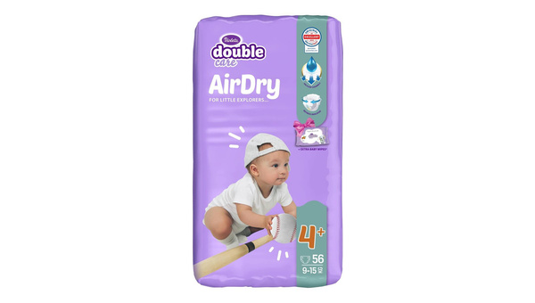 VIOLETA BABY PELENE 9 20 KG 56 KOM DOUBLE CARE AIR DRY MAXI 4+