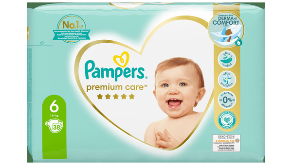 PAMPERS PELENE 6(13+KG) 38 1 PREMIUM