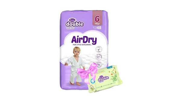 VIOLETA BABY PELENE 16 KG+ 48 KOM DOUBLE CARE AIR DRY JUNIOR 6