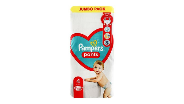 PAMPERS PELENE GAĆ 4 (9-15 KG) 52 1 JUMBO PACK