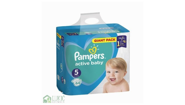 PAMPERS BABY PELENE 11 16 KG 64 KOM GIANT PACK 5