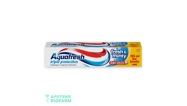 AQUAFRESH PASTA ZA ZUBE 125 ML FRESH MINTY