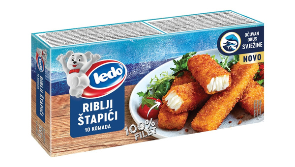 LEDO RIBLJI ŠTAPIĆI PANIRANI 100% 450 G