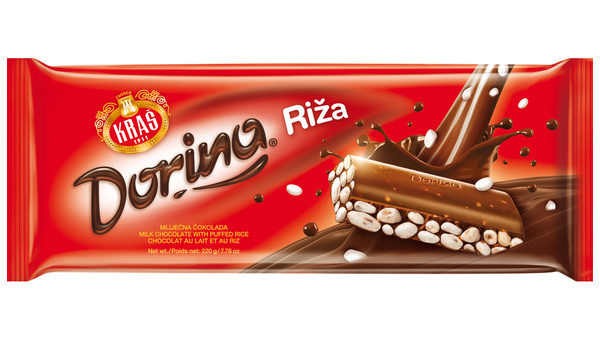KRAŠ ČOKOLADA RIŽA DORINA 220 G