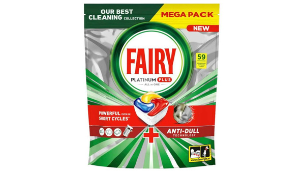 FAIRY DETERDŽENT ZA MAŠINSKO PRANJE SUĐA PLATINUM PLUS 59 KOM