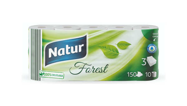 NATUR TOALET PAPIR FOREST 10 1 3S