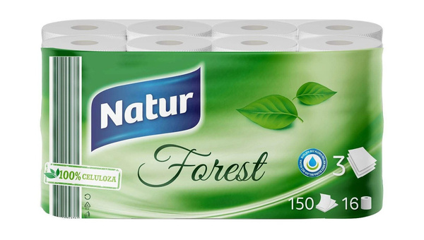 NATUR TOALET PAPIR FOREST 16 1 3S
