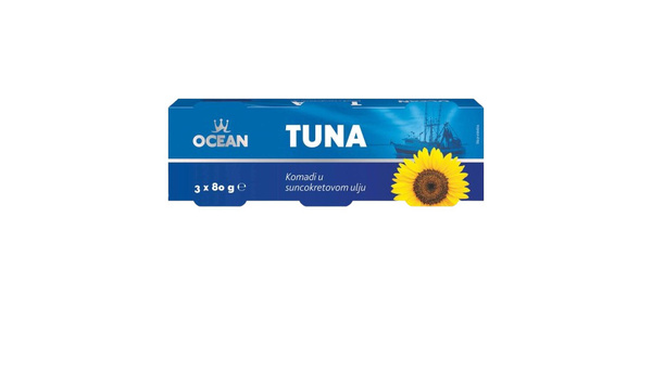 OCEAN TUNA KOMADI MASLINOVO 80 G