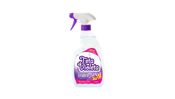 VIOLETA TETA SREDSTVO ZA ČIŠĆENJE STAKLA ALKOHOL+OCAT 750 ML