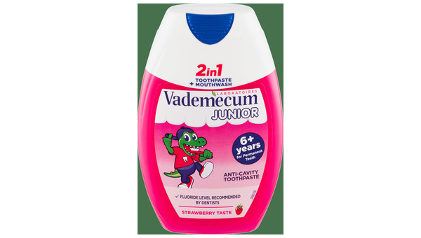 VADAMECUM VADEMECUM DJEČJA PASTA 2U1 JUNIOR JAGODA 100 ML