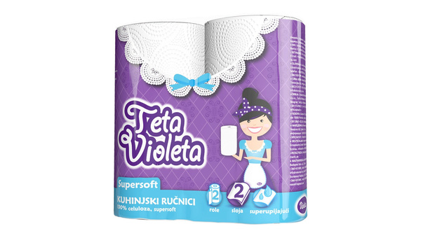 VIOLETA PAPIRNI RUČNIK GIGA 2 SLOJA. 1 1